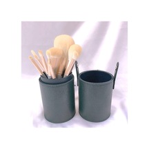 Sones 10 Adet / Set Makyaj Fırçası Mısır İpeği Elyaf Saç Gevşek Pudra Fırçası Yüz Ve Göz Makyaj Fırçası, Stil: Yeşil Silindirli