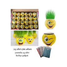Çim Adam 24 Adet Doğum Günü Hediyelik Okul Öncesi Kreş Aktivite E