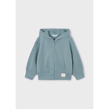 Mayoral Kız Çocuk Fermuarlı Kapşonlu Hırka Yeşil