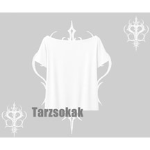 Startmore Startmore Am Hungry Kedi Baskılı Kayık Yaka Tshirt Beyaz