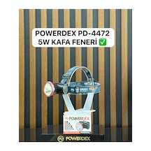 Powerdex Pd-4472 Profesyonel Şarjlı 5w 500 Lümen Kafa Feneri Siyah