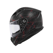 Givi 50.7 Phobia Kapalı Motosiklet Kaskı Mat Siyah - Kırmızı