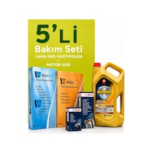 Bosch-waben Peugeot 3008 1.6 Bluehdi Dizel Filtre Bakım Seti-texaco 5w30 5 Lt 2014-2016 4 Lü