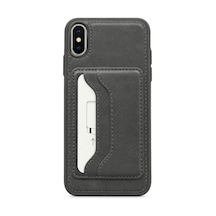 Teleplus Apple iPhone Uyumlu X Kılıf Monarc L-kart Serisi Kartlıklı Standlı Kapak
