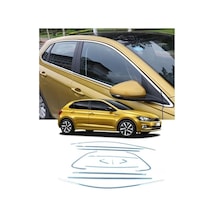 Autogp Vw Polo Aw Cam Çerçevesi Kenar Çıtası Krom Tamtur 2018+ 12 Parça Bgc-1212-22