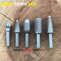 Rotary Ahşap Törpü Seti Ağaç Törpüleme 5 Parça