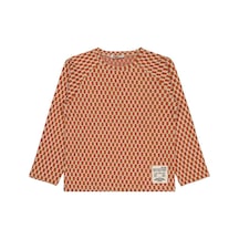 Civil Boys Dama Desenli 6-9 Yaş Sweatshirt Turuncu