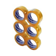 6 Adet Şeffaf Koli Bandı Güçlü Yapışkan Yüzey 40 Mm 100 Metre Royaleks 1
