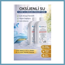 Bezos Oksijenli Su 1 Litre 2 Adet Set %3 Hidrojen Peroksit Solüsyonu Çok Amaçlı Temizlik Ve Hijyen Sıvısı Mbt06