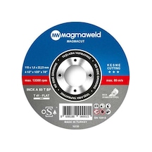 Magmaweld Magmacut Kesme Taşı Inox 115x1.0x22 MM-813m111511-ınox