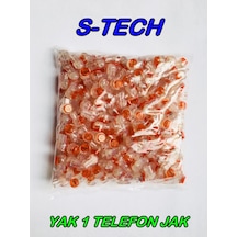 S-Tech Yak 1 Telefon Konnektörü 1 Paket 200'Lü