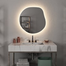 30x30 Cm Soft Kare Form Dimmable Dokunmatik Led Ayna - 3000k Günışığı Sarı