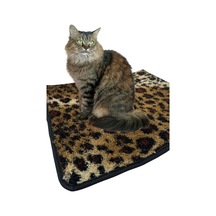 Yumuşak Dokulu Peluş Kedi Halısı 40x40 Cm Kulübe İçi Pofuduk Minder
