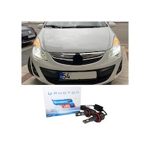 Opel Corsa D Led Xenon Kısa Far Ampulü H7 Ultimate 9500 Lumens Yeni Seri Beyaz 2006-2014