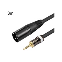 3.5mm - Caron Erkek Ses Kartı Mikrofon Ses Kablosu, Uzunluk: 3m