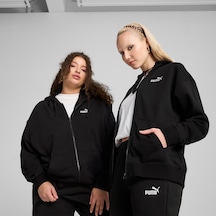 Puma Essentials Comfort Kadın Siyah Kapüşonlu Ceket Siyah