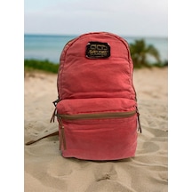 Old Cotton Cargo Kaliteli Vintage Unisex Tek Gözlü Disayn Sırt Günlük Okul Gezi Çantası Donny Bag Pembe