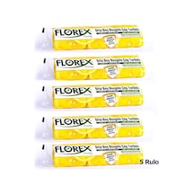 Florex Büzgülü Limon Kokulu Çöp Torbası - 55x60 Cm. - 5 Rulo