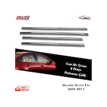 S-Dizayn  Hyundai Accent Era Krom Cam Çıtası 4 Prç. 2005-2011