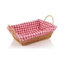 Mien-9t12 Rattan Dikdörtgen Ekmeklik Kahverengi