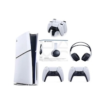 Sony Playstation 5 Slim CD'Lİ Edition + 2 Dualsense + Şarj İstasyonu + 3D Kulaklık Oyun Konsolu (İthalatçı Garantili)