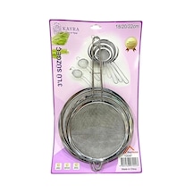Metal 3'li Süzgeç 18-20-22 Cm Diğer