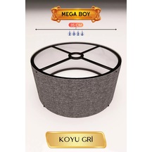Hubrendy Sh Koyu Gri Lambader Başlığı 35 Cm Mega Boy
