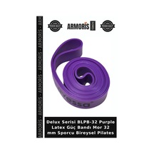 Delux Serisi Blpb-32 Purple Latex Güç Bandı Mor 32 Mm Sporcu Bireysel Pilates