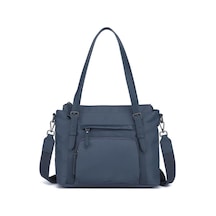 Smart Bags Twill Dimi Kumaş Kadın Omuz Çantası 3329 Füme