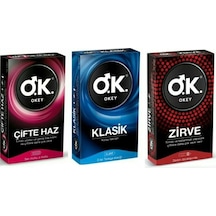 OKEY PREZERVATIF 10 LU ZIRVE+KLASIK+CIFTE HAZ KARMA SET