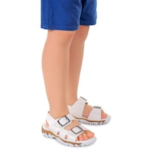 Kiko Kids Erkek Çocuk Sandalet Arz 2359 Beyaz