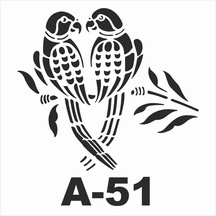 A-51 Artebella Stencil 20X20 Cm