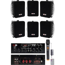 Lastvoice Black Large Plus Paket-5 Hoparlör Ve Anfi Anons Ses Sistemi Seti