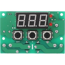 Ayarlanabilir Otomatik Anahtar Termostat 12v Sıcaklık Kontrol Cihazı 2 Kanal Röle Çıkışı Yüksek/düşük Sıcaklık Alarmı