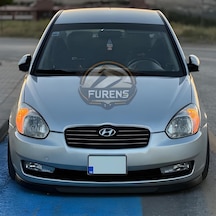 Hyundai Accent Era 2006-2010 Uyumlu H Lip Esnek Ön Lip 2 Parça Karlık Ön Ek Tampon Altı Dil