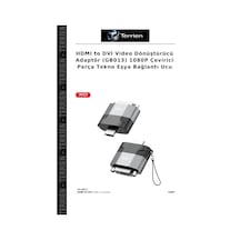 Hdmı To Dvı Video Dönüştürücü Adaptör Gb013 1080p Çevirici Parça Tekno Eşya Bağlantı Ucu