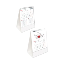 2027 Ofis Piramit Masa Takvimi Dikey Masaüstü Takvim 12x19,5 Cm