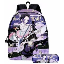 Dawson-Yeni Baskı Anime Demon Slayer Schoolbag İlköğretim ve Ortaokul Öğ -Siyah1P10