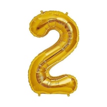 Rakam Balon Folyo Orta Boy 75 Cm Gold 2 Turuncu
