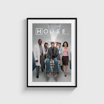 House Dizi Posteri Tablo Çerçeveli Poster Duvar Dekorasyonu Siyah Çerçeveli Tablo Siyah Çerçeveli Tablo Dn11d529sıyah