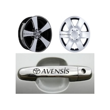 Toyota Avensis Kapı Kolu Jant Sticker Yapıştırma 8 Ad