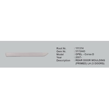 OPEL CORSA D KAPI ÇITASI ARKA SOL 5172443