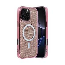 Joko Apple Uyumlu iPhone 16 Pro Helen Magsafe Kapak - Pembe Çok Renkli
