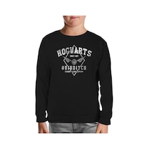 Lord Tshirt Hogwards - Quidditch Siyah Çocuk Sweatshirt Siyah
