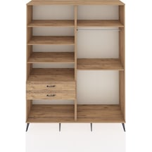 Hyperion Gardrop 6 Raflı 2 Çekmeceli 2 Askılı 176x44x221 Çam-çam Çam