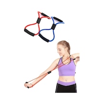 Pilates Direnç Lastiği Jimnastik Spor Lastik Egzersiz Yoga Plates Sırt Çok Renkli