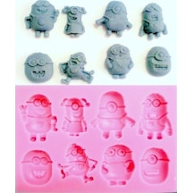 Silikon Minions Kalıp Pembe