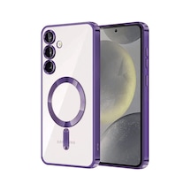 Samsung Galaxy Uyumlu S23 Plus Kılıf Kross Magneticsafe Kapak - Mor İtdark37356