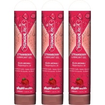 Humanlife Çilek Aromalı Kayganlaştırıcı Jel 3 x 125 ML