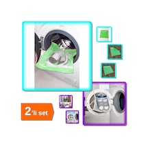 Yeşil Fermuarlı Hassas Ayakkabı Yıkama Filesi + Ayakkabı Yıkama Filesi Kapak Bağlamalı - 2li Set 0t8 Belirtilmemiş